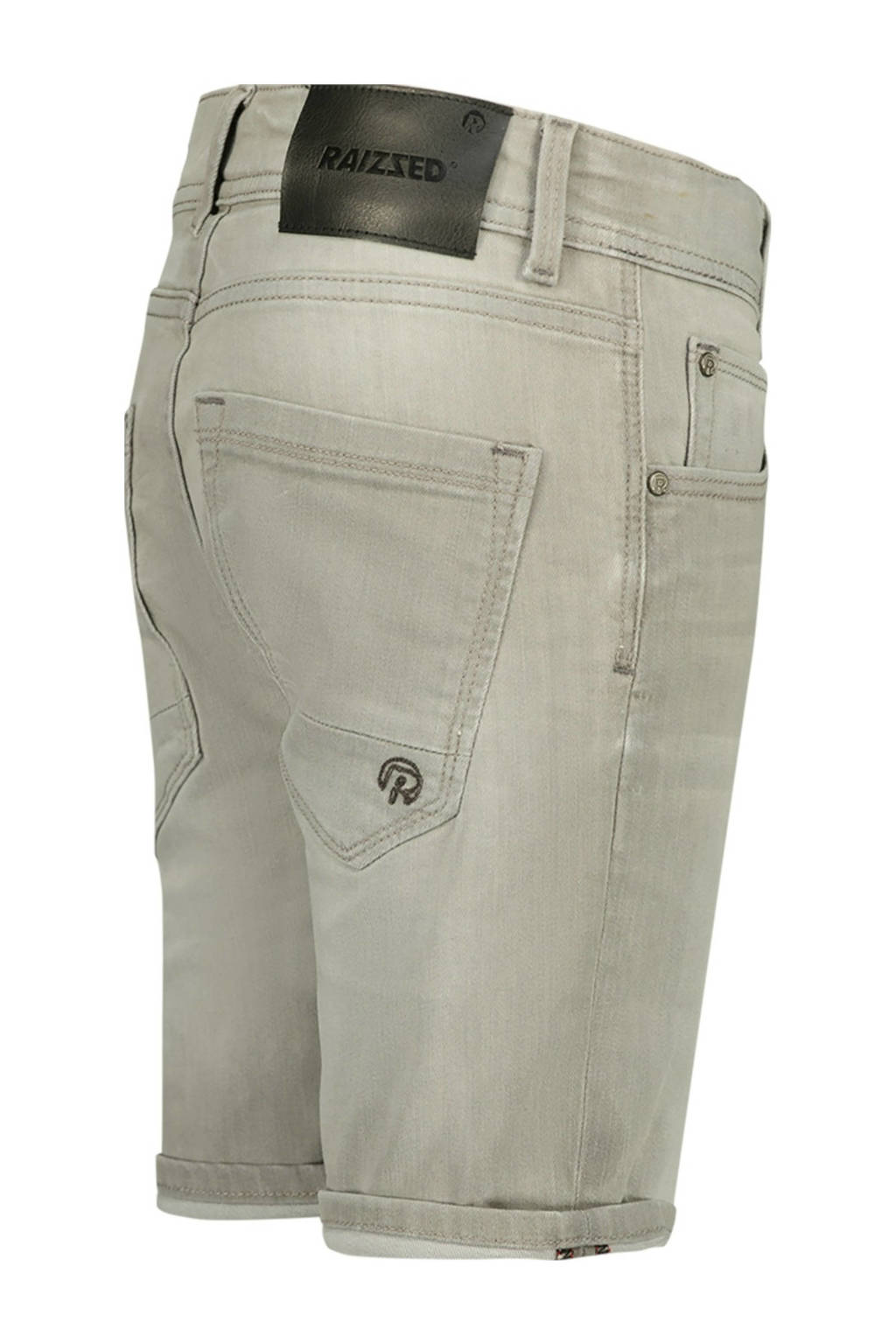 Raizzed denim short Oregon light grey stone
