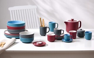 Ritzenhoff & Breker Müslischale JASPER 6er Set grau/ weiß
