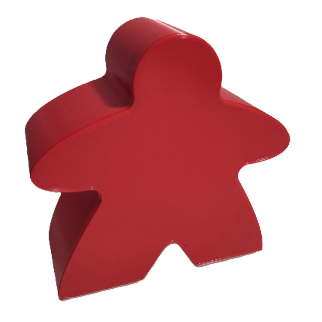 Boîte Meeple - Rouge