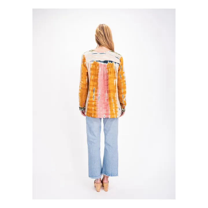 Virginie de Vinster Blouse Tie and Dye | Rose