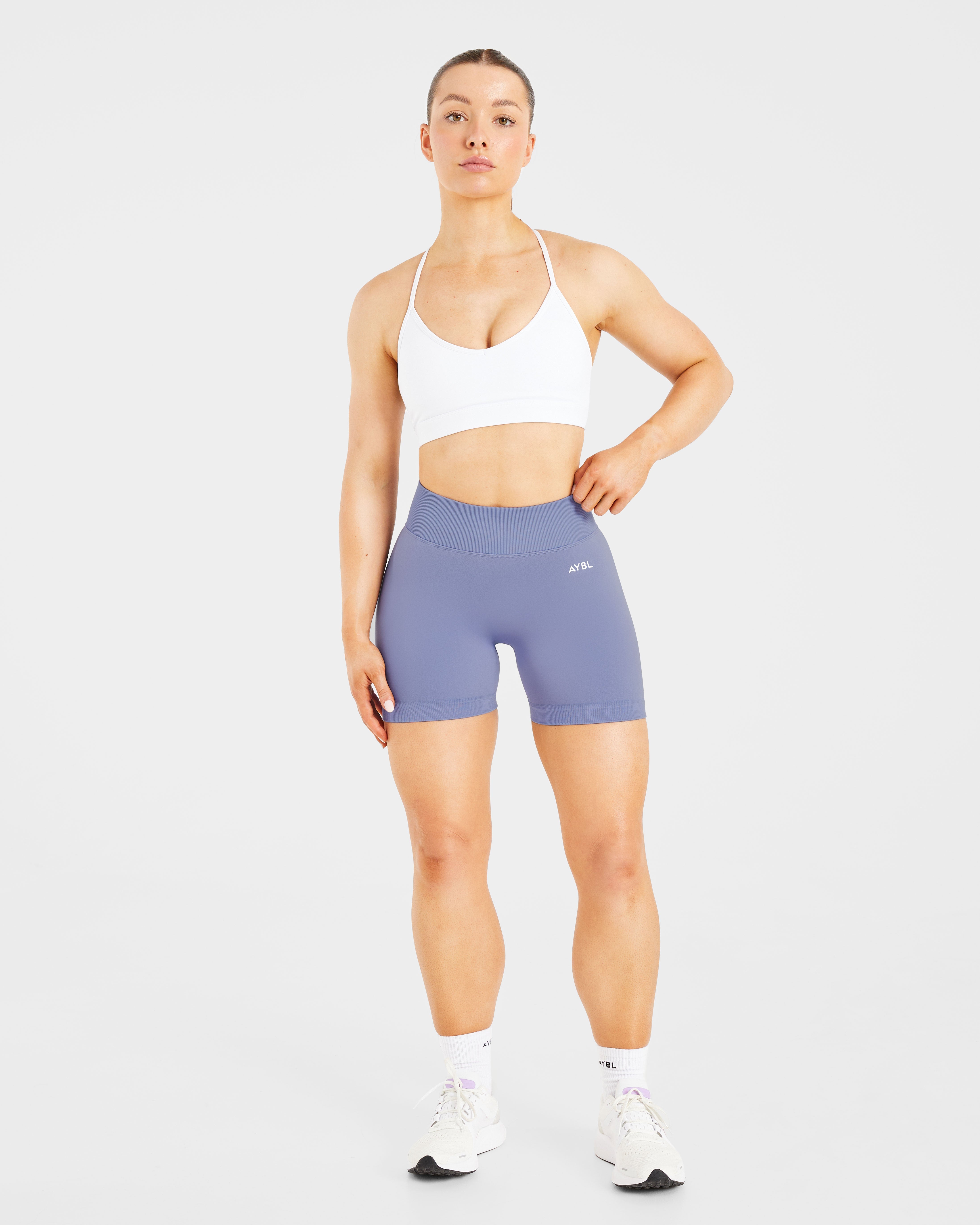 Essential V Neck Strappy Sports Bra