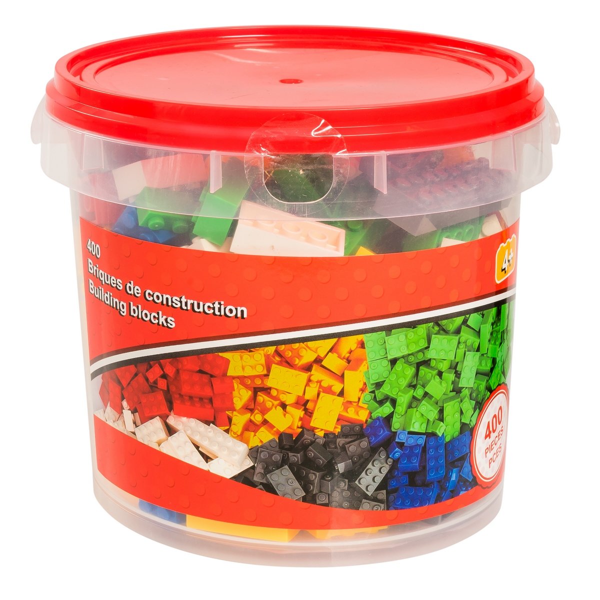 Seau de 400 briques de construction