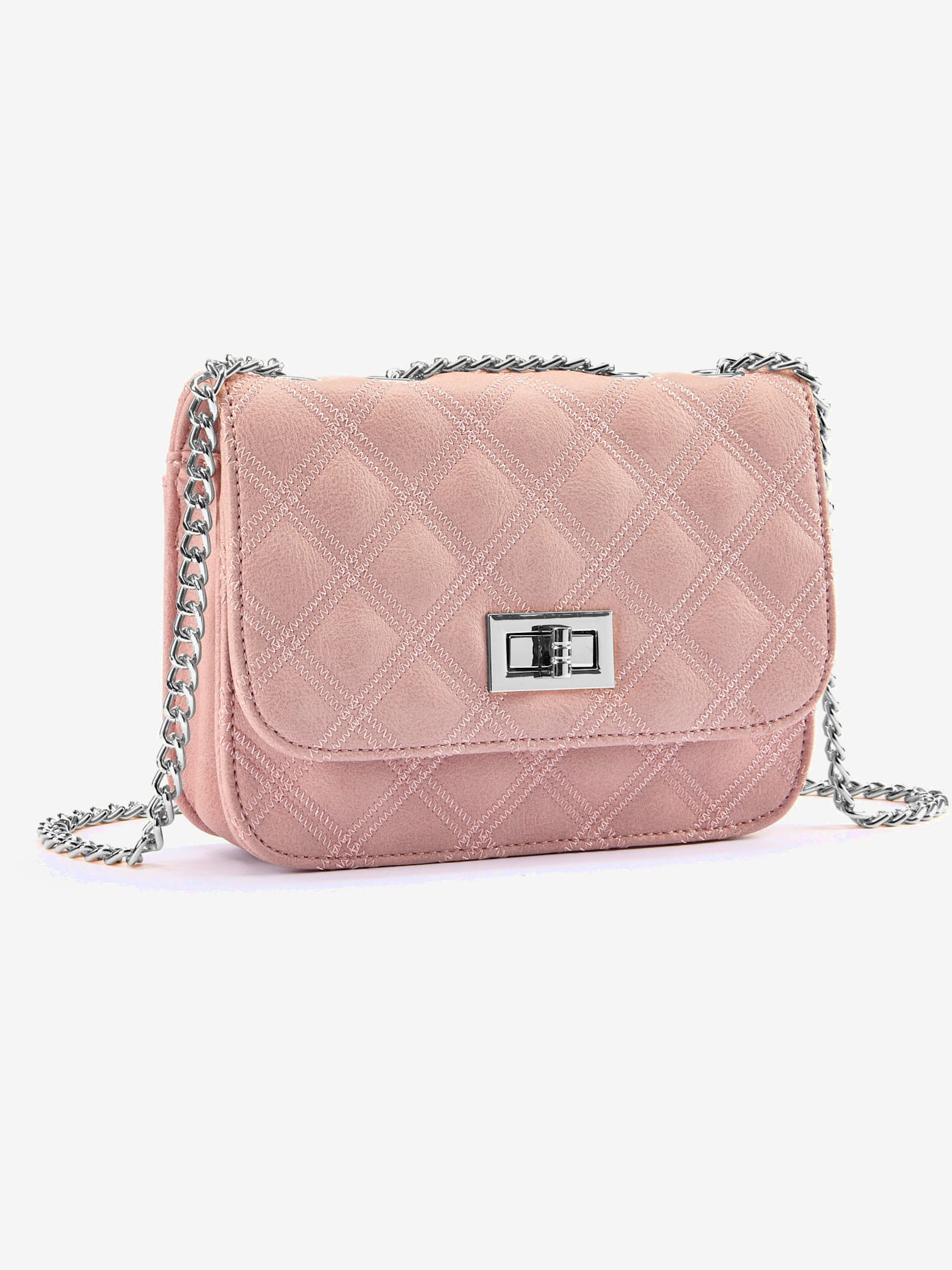 Sac en bandoulière petit sac avec élégante anse à chaîne couleur argent