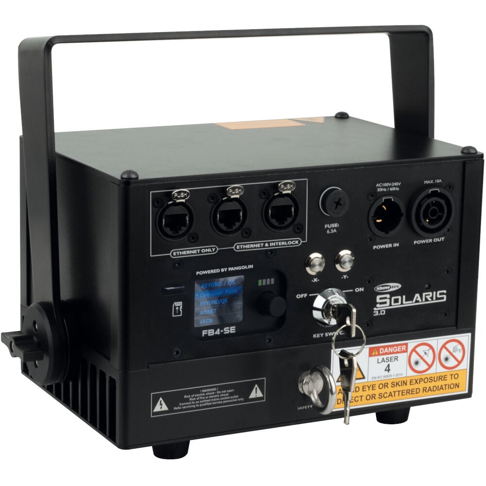 Showtec Solaris 3.0 RGB-laser met Pangolin FB4