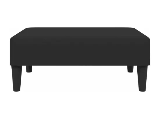 Repose-pied noir 77x55x31 cm velours
