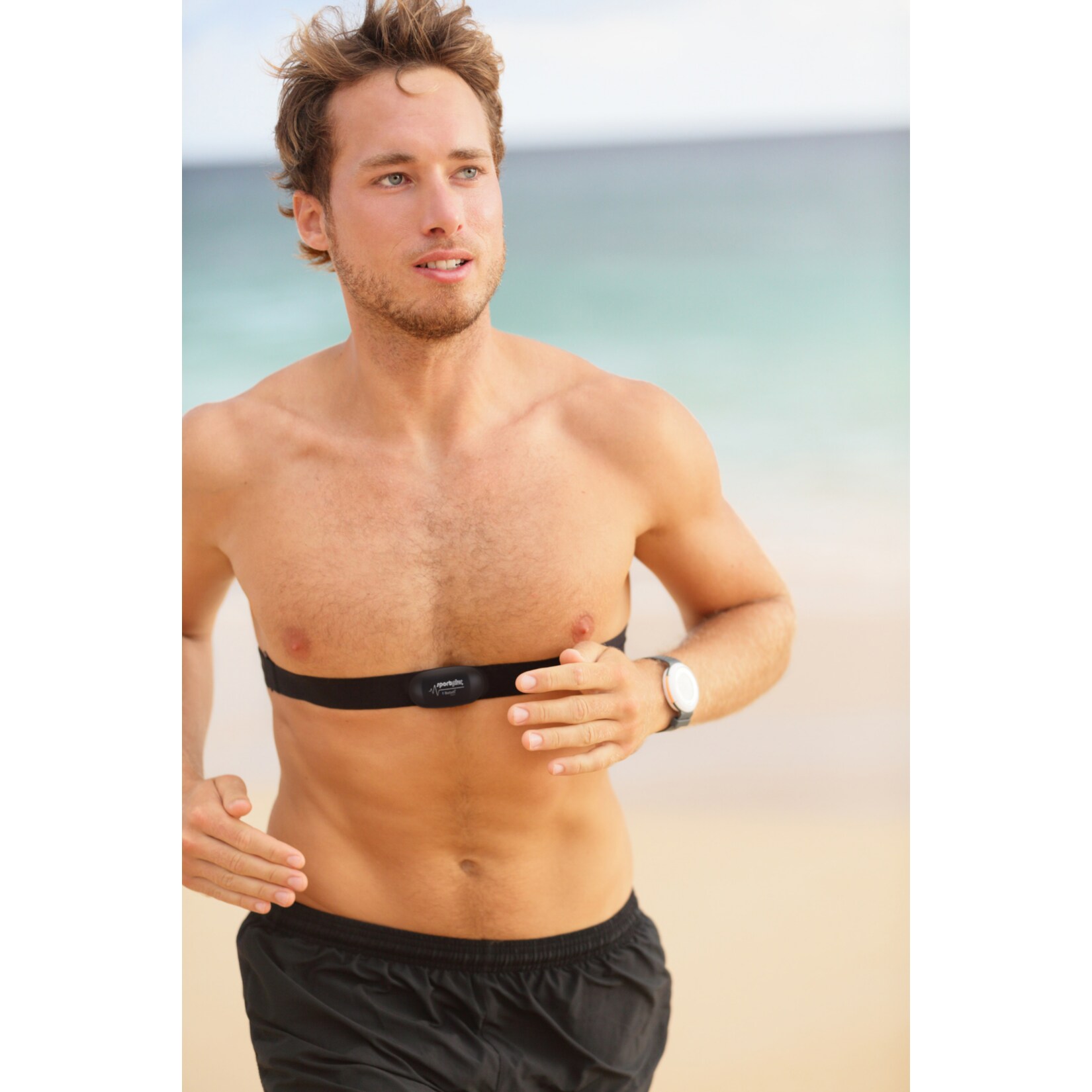 SPORTPLUS SP-HRM-BLE-400 3in1 Herzfrequenz-Brustgurt mit Bluetooth 4.0, ANT+ und 5,3 kHz