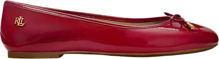 Lauren Ralph Lauren CRINKLE PATENT LTHR-JAYNA-FL-BAL Festive red