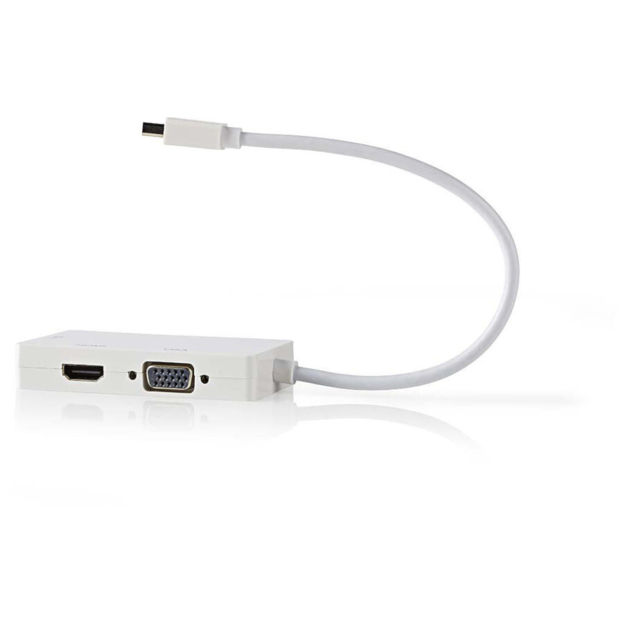 NEDIS Adaptateur Mini-DisplayPort vers HDMI, DVI et VGA (Mâle/Femelle)