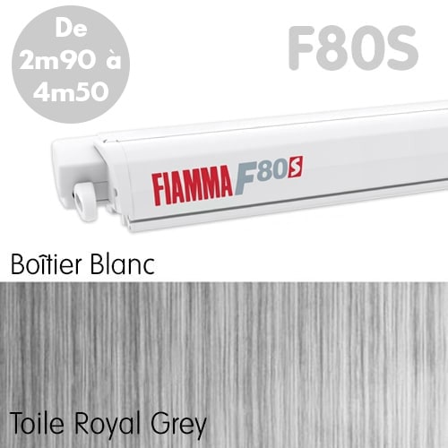 Store FIAMMA F80S de 2m90 à 4m50 Blanc Fourgon