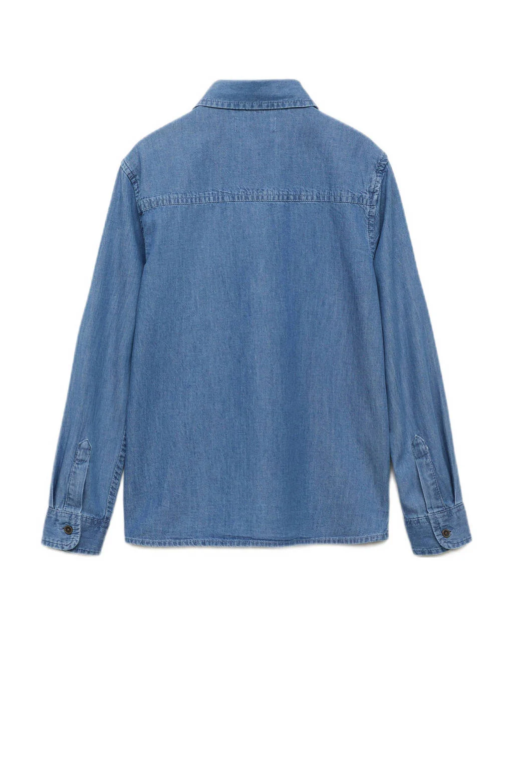 Mango Kids overhemd medium blue denim