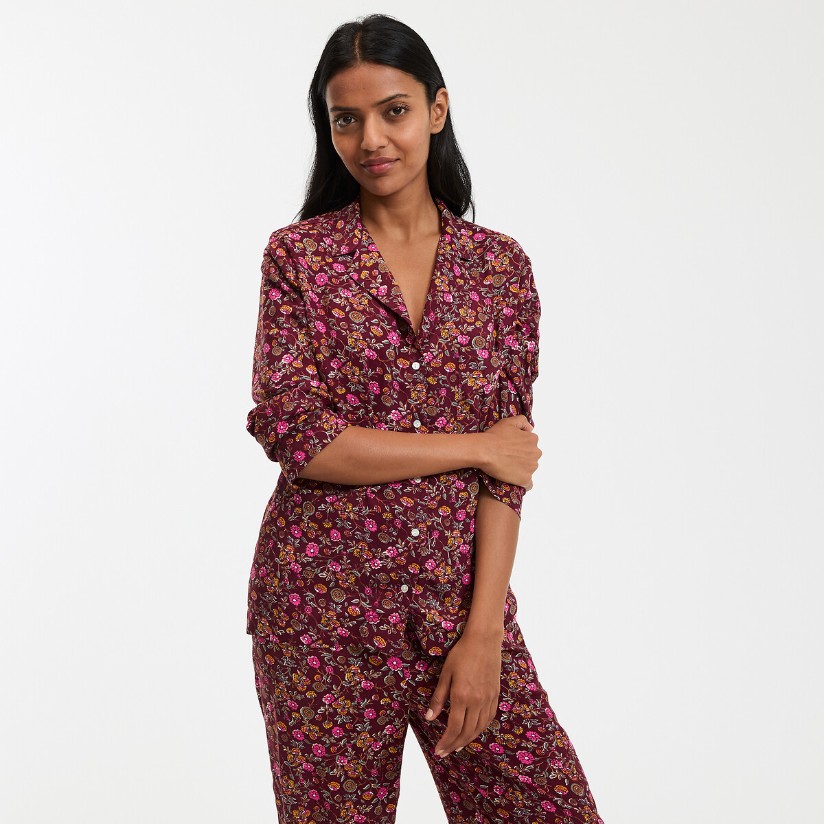 COLEÇÕES LA REDOUTE<br>Pijamas folgados com estampa floral