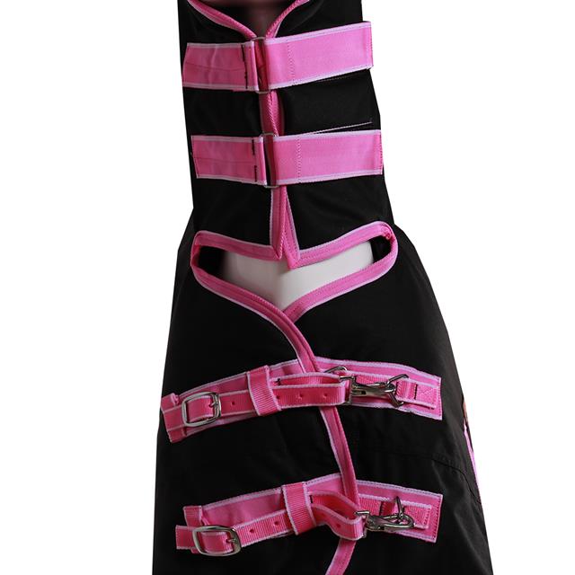 Deken Epplejeck Junior Full Neck 300gr Zwart-roze