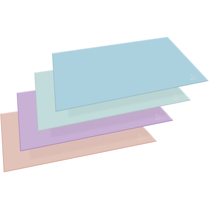 Exacompta Schreibunterlage Aquarel assortiert, pastell, korallenrot/pastellblau/pastellgrün/malve