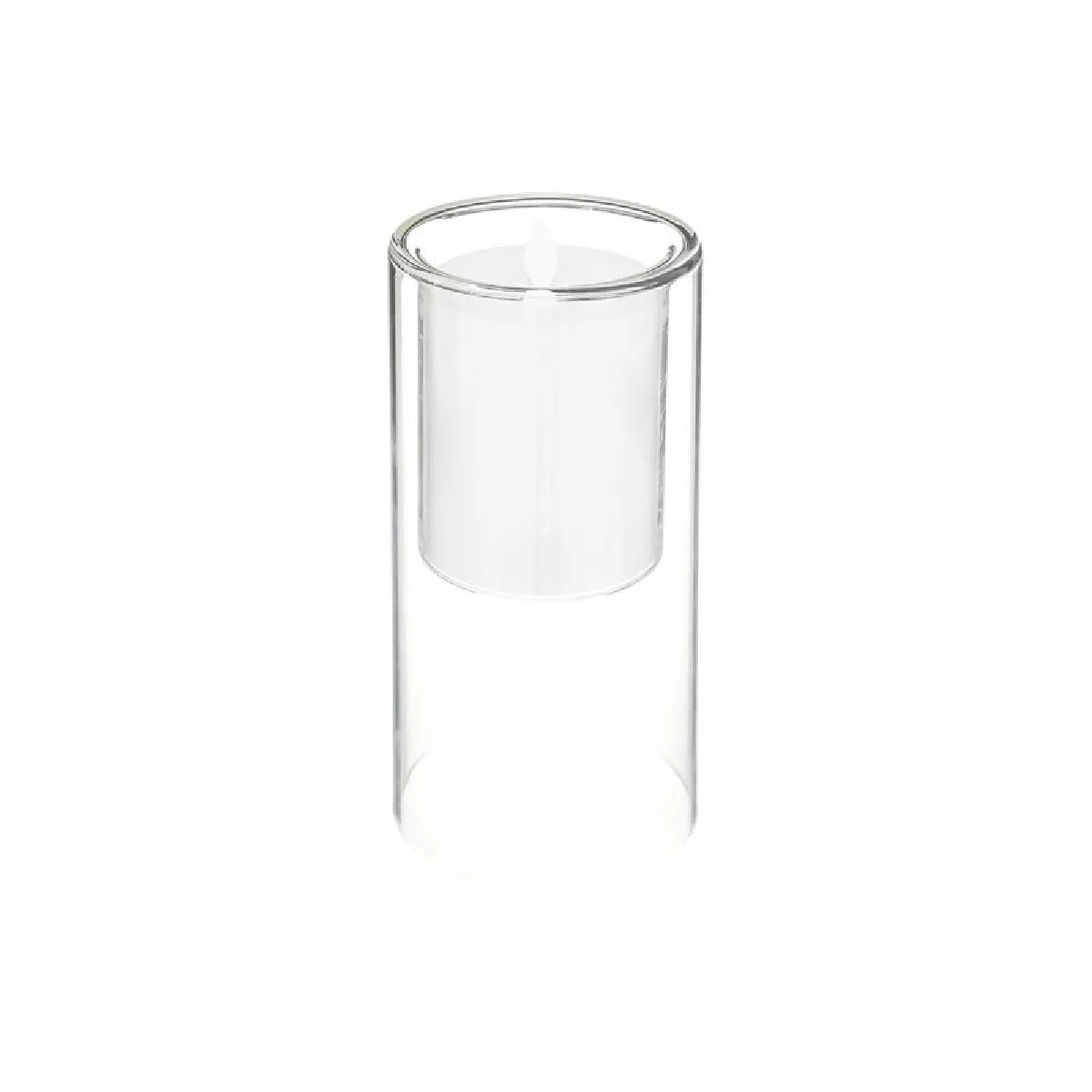 Atmosphera, Createur D'Interieur Atmosphera Coffret Bougies LED Double - Transparent