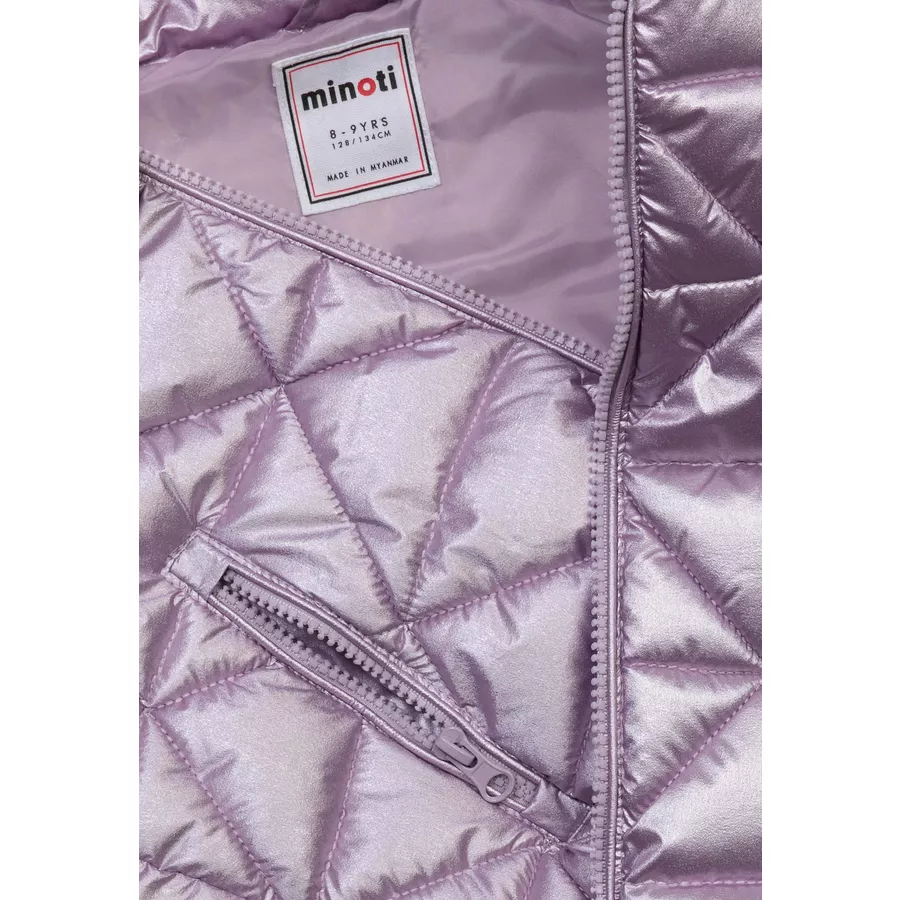 MINOTI Steppjacke mit Kapuze Lila