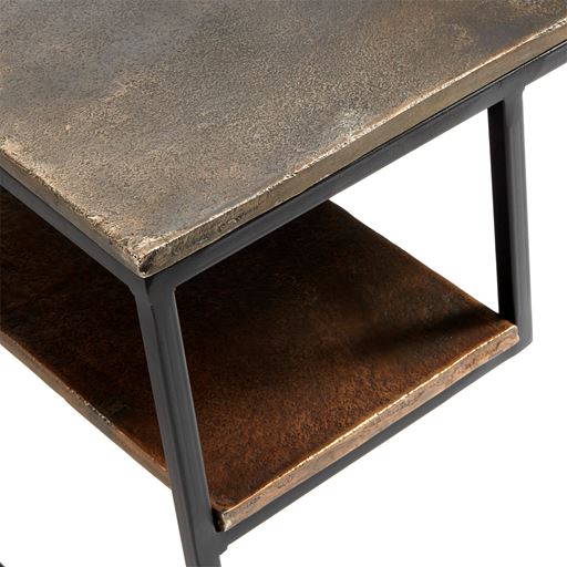 Muubs Hitch Square Sofabord, Sort/Messing