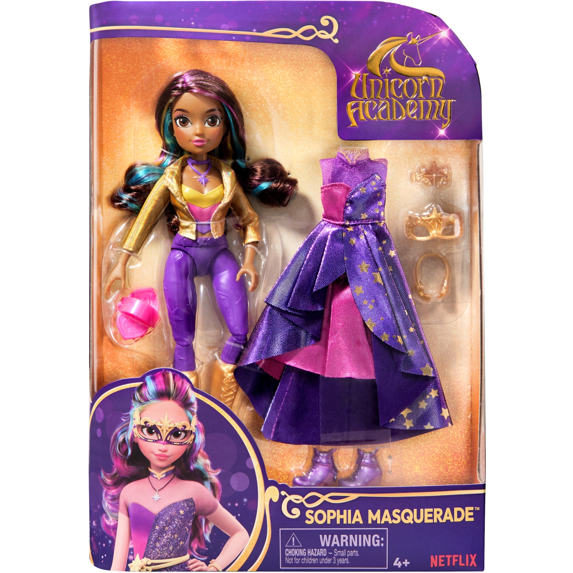 Spin Master Puppe Unicorn Academy - Deluxe Maskenball Sophia