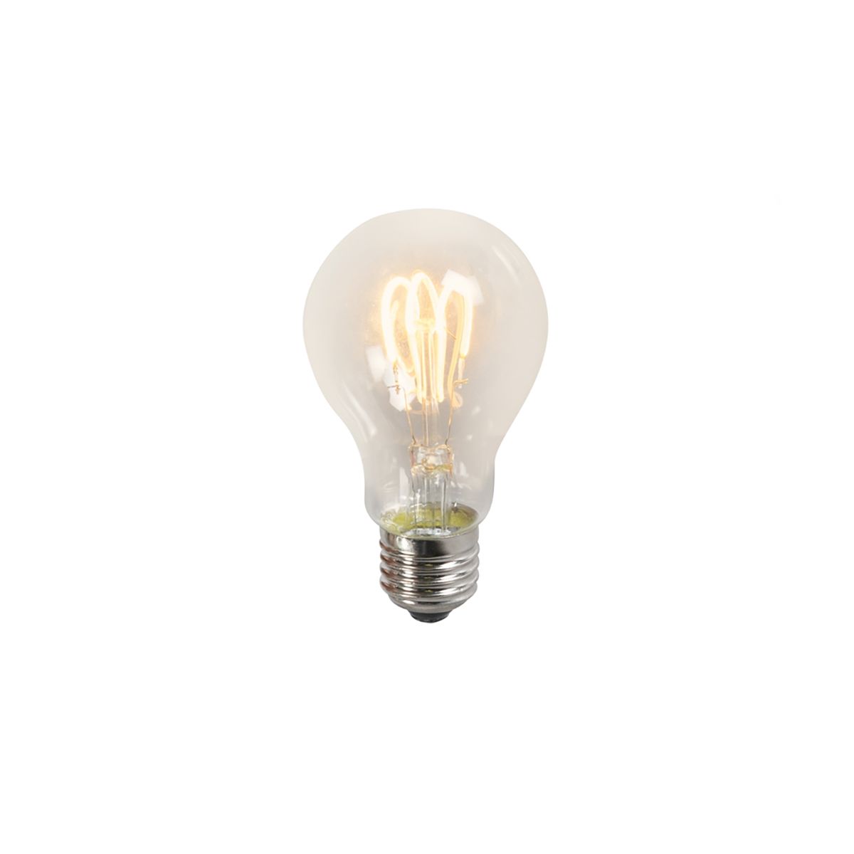 Set van 3 E27 LED gedraaide filament lampen A60 helder 3W 210 lm 2200K