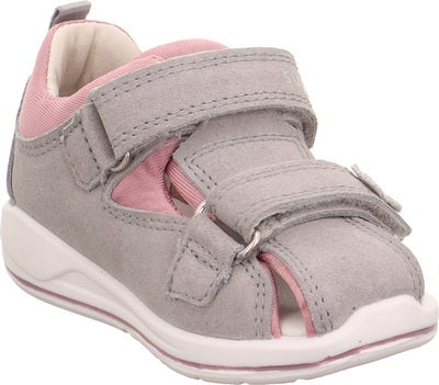 Superfit Boomerang Sandaler, Lysegrå/Rosa