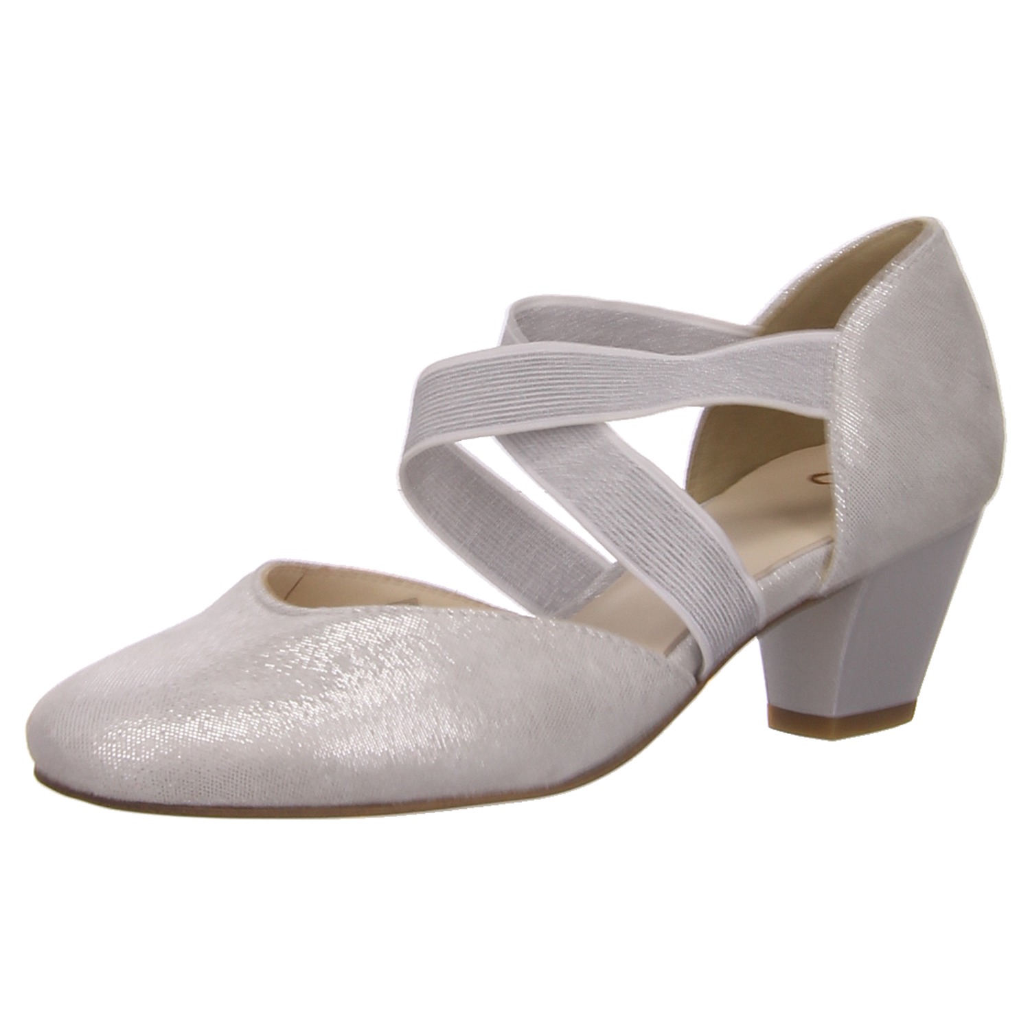 Ara Pumps weiß / silber weiss/weiss kombi