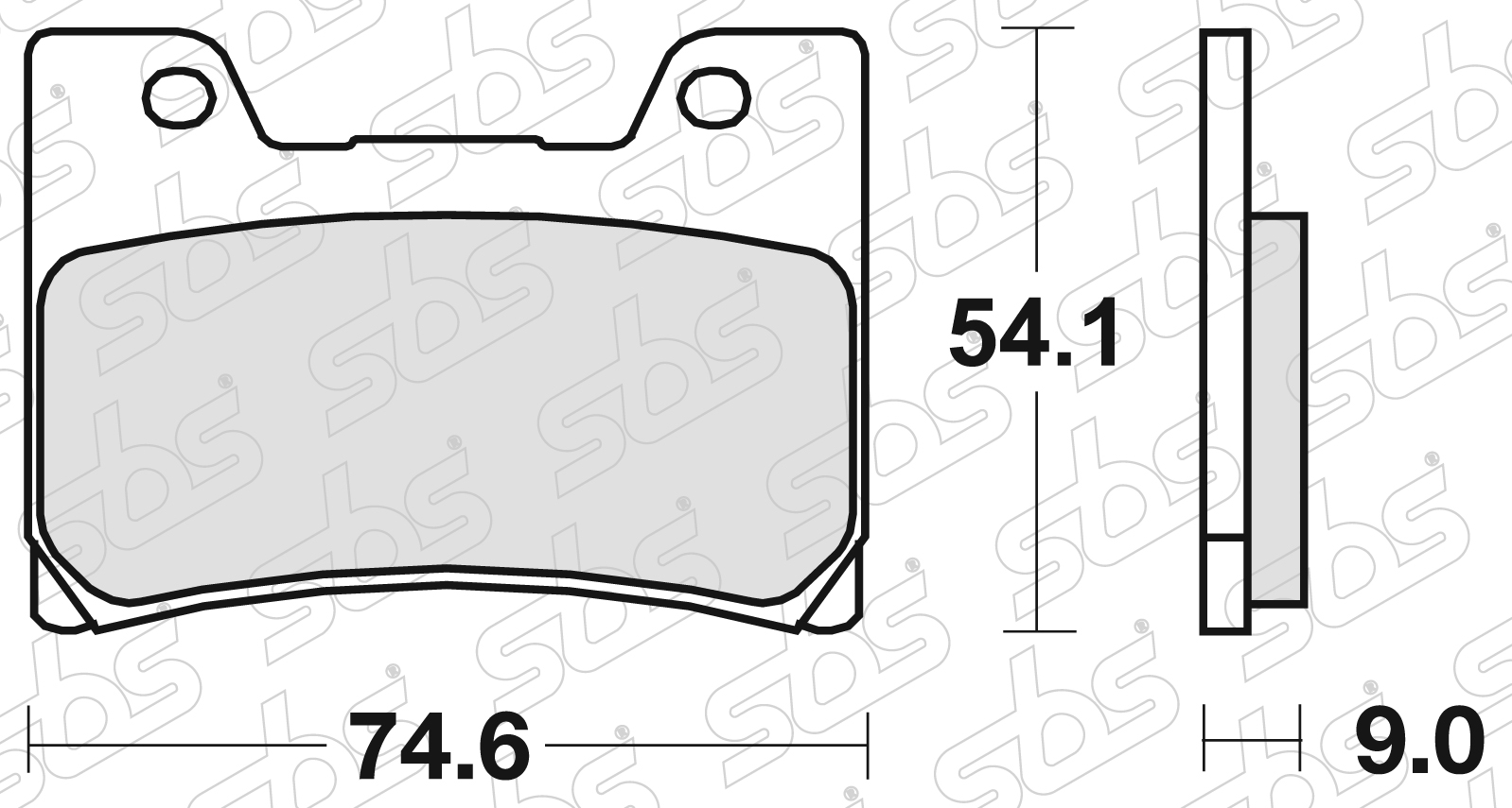 SBS - Plaquettes de frein 645 HF