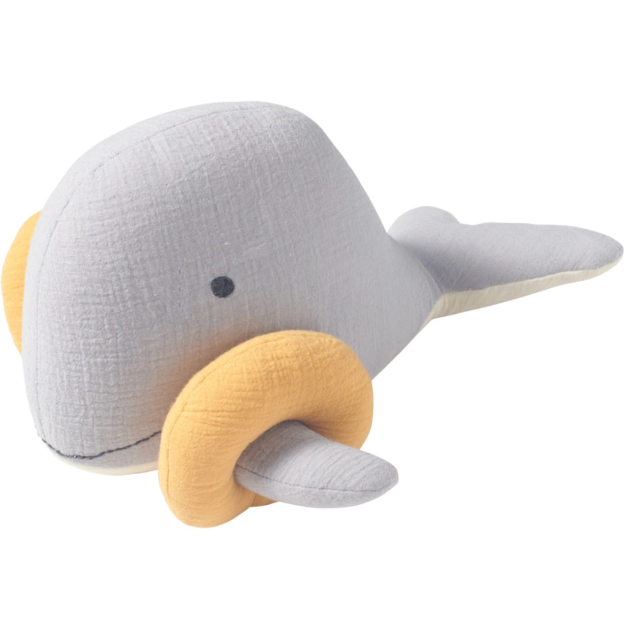 Nordic Coast Company Kuscheltier Musselin Wal Bobby