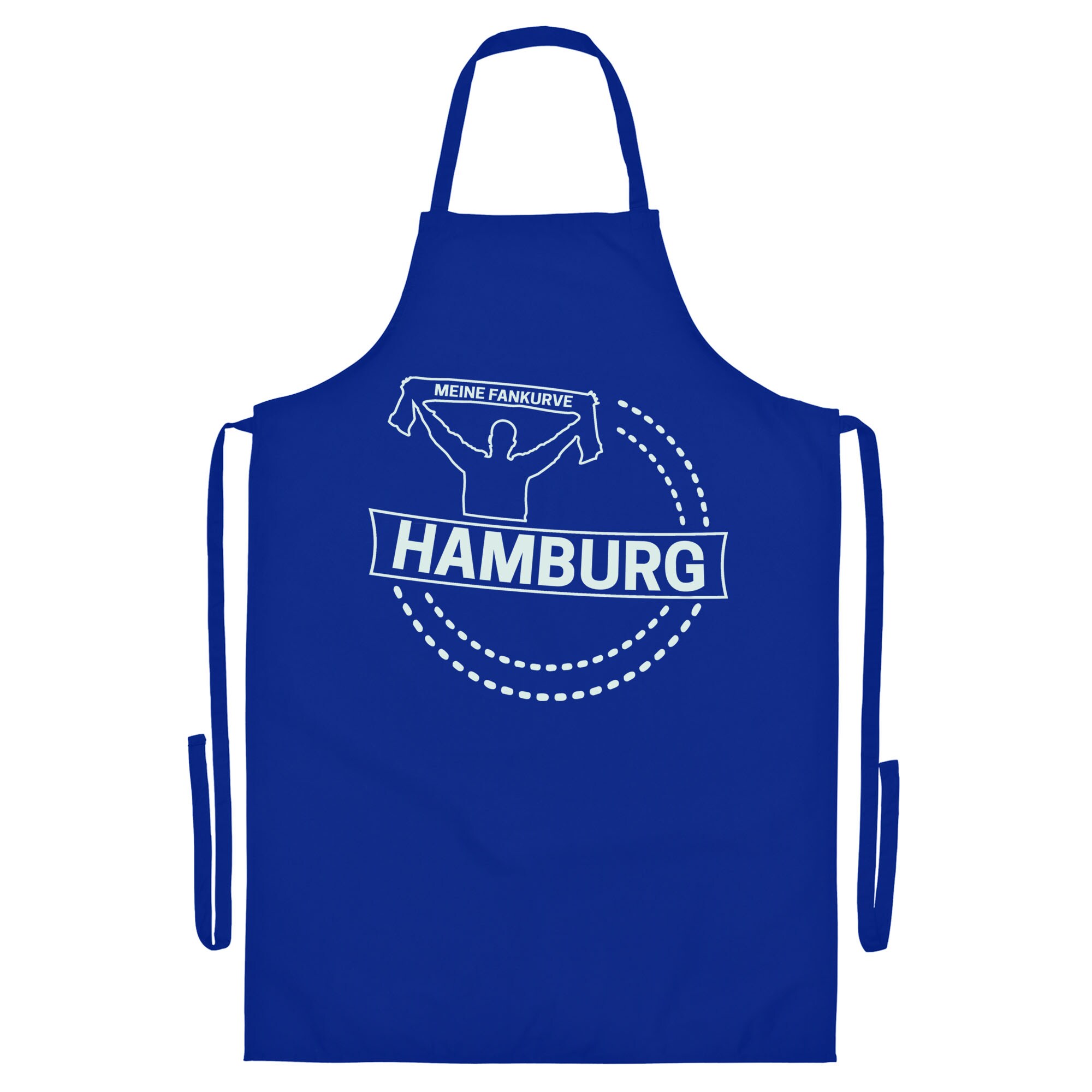 multifanshop® Grillschürze - Hamburg - Meine Fankurve - Druck weiß