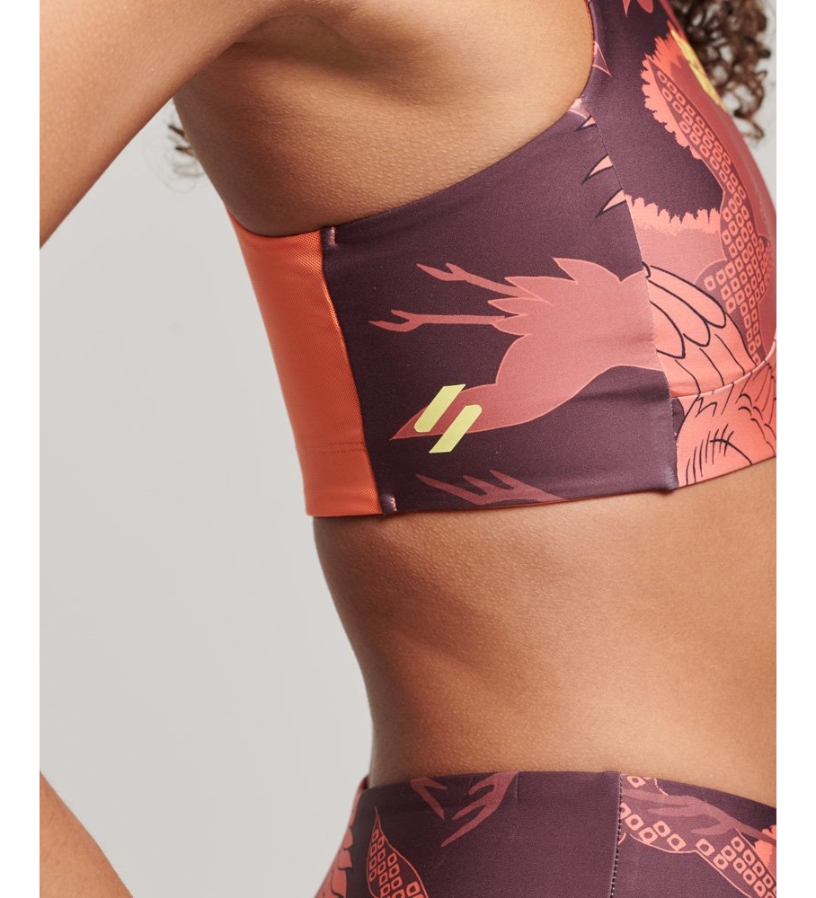 Sutiã Superdry Core Active, laranja, lilás