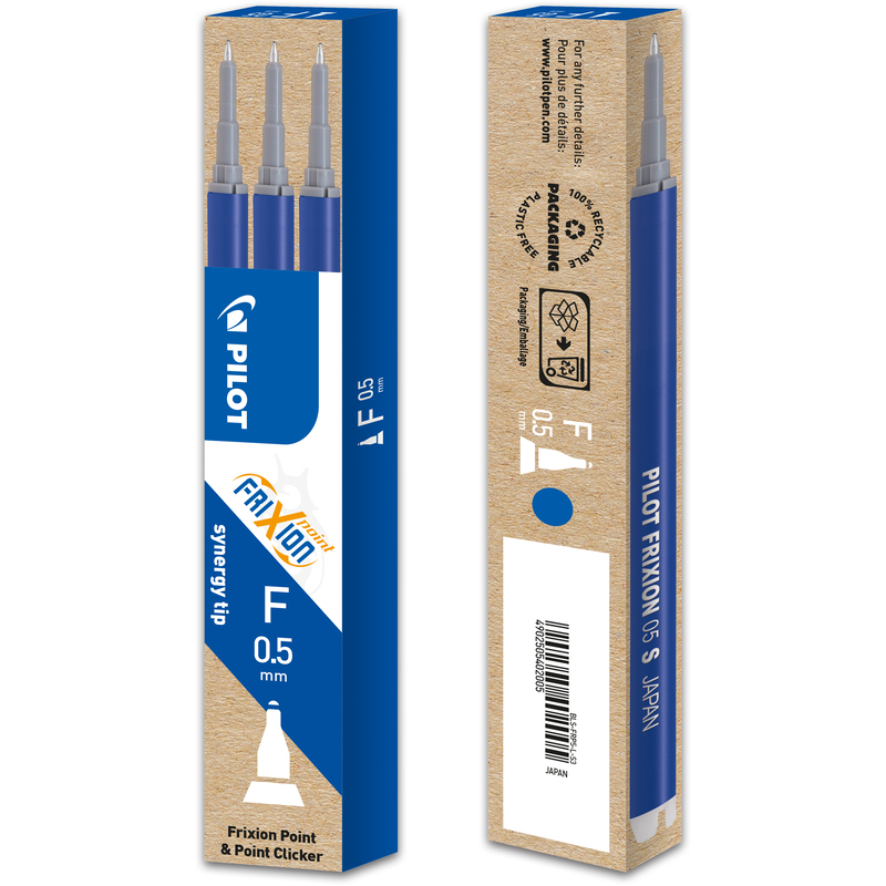 Pilot Rollerballminen FriXion Point, 3 Stück, blau, 0.5 mm