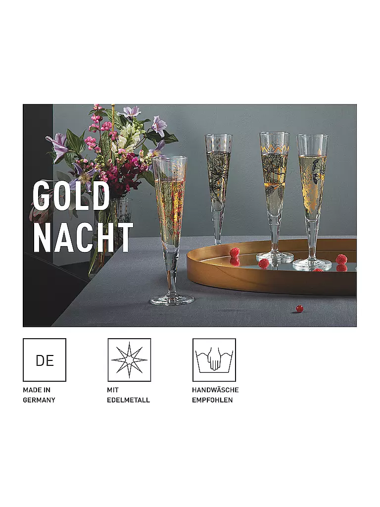 RITZENHOFF Champagnerglas Goldnacht Champus #36  Concetta Lorenzo 2023 gold