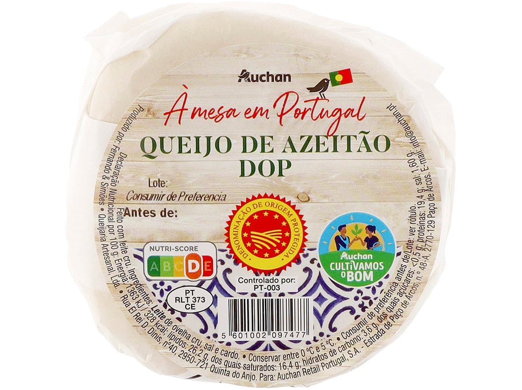 QUEIJO AZEITÃO DOP AUCHAN À MESA EM PORTUGAL CULTIVAMOS O BOM UN