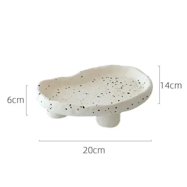 Modern Ink Dots Irregular Storage Tray | Jewelry Coffee Table Tray Organizer
