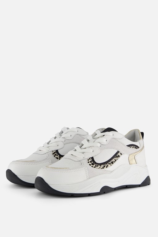 PS Poelman Sneakers wit Leer