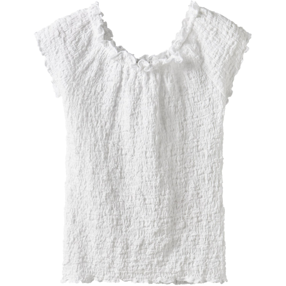 Køb Name It Bright White Nkfhalisse Ss Top Noos
