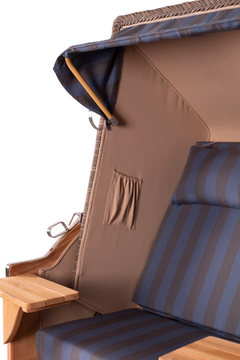 Strandstoel Nordstrand Teak PE grijs Design 582