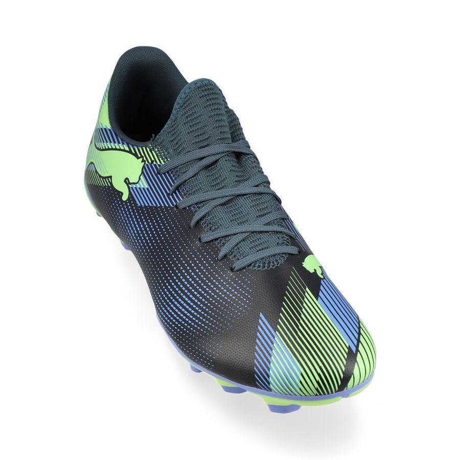 PUMA Future 7 Play FG/AG Lights Out - Gray Skies/Violet/Fizzy Apple/Blanc