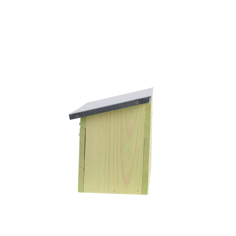 Appartement pour moineaux, horizontal, en bois pin, zinc, pour oiseaux.