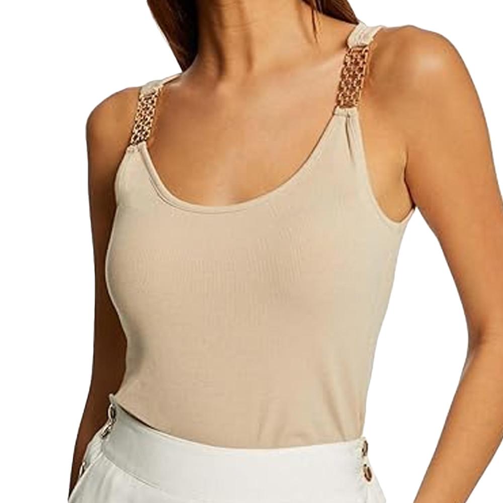 Morgan Débardeur Beige Femme Morgan Dua