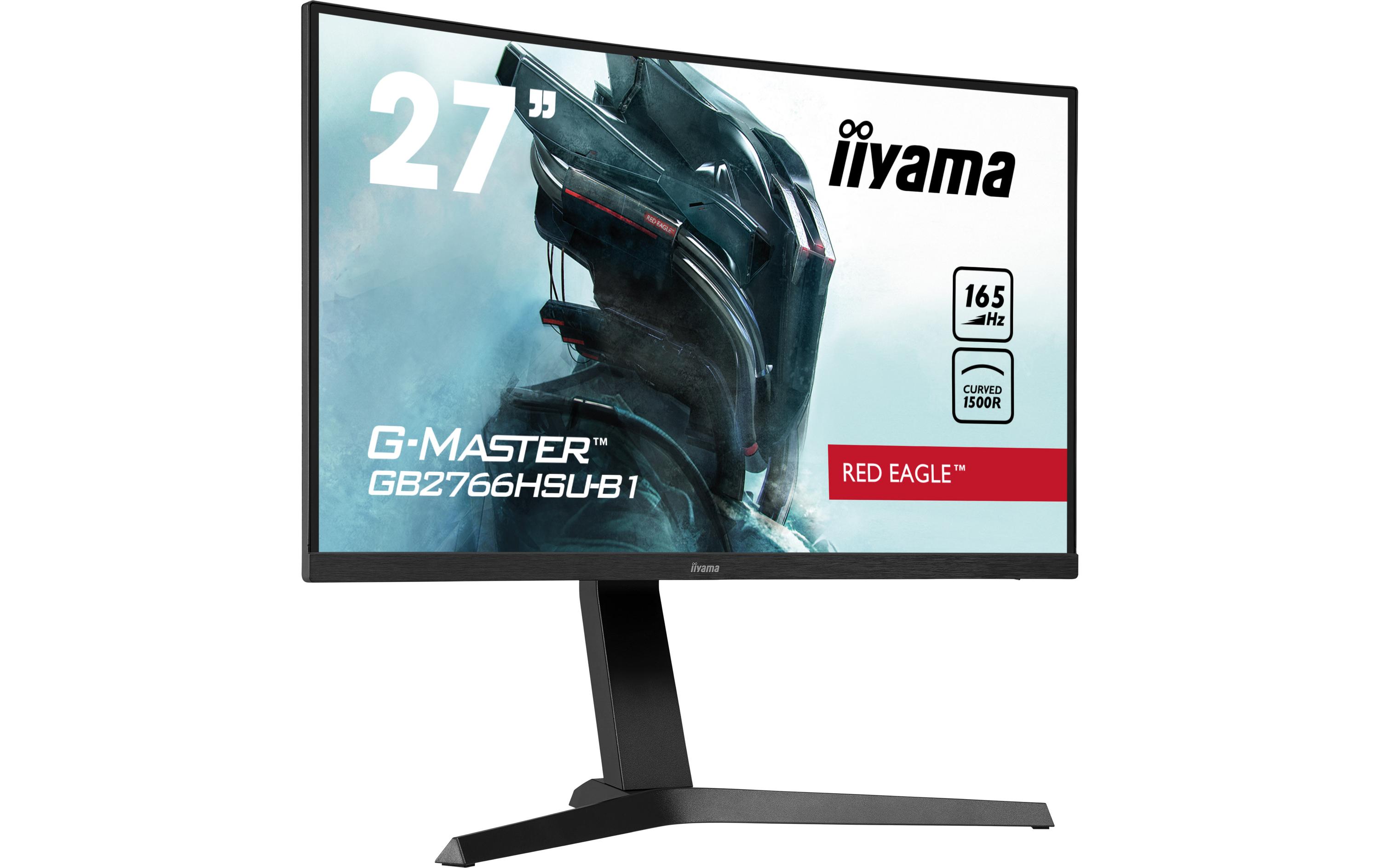Monitor G-Master GB2766HSU-B1<br>27-Zoll-Monitor mit gebogenem VA-Panel und einer Bildwiederholfrequenz von 165 Hz