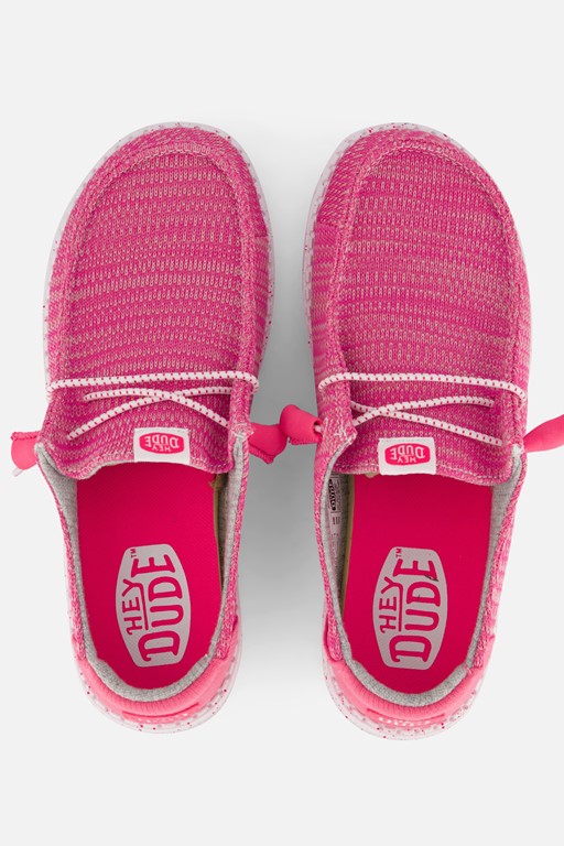 HEYDUDE Wendy Sport Mesh Instappers roze
