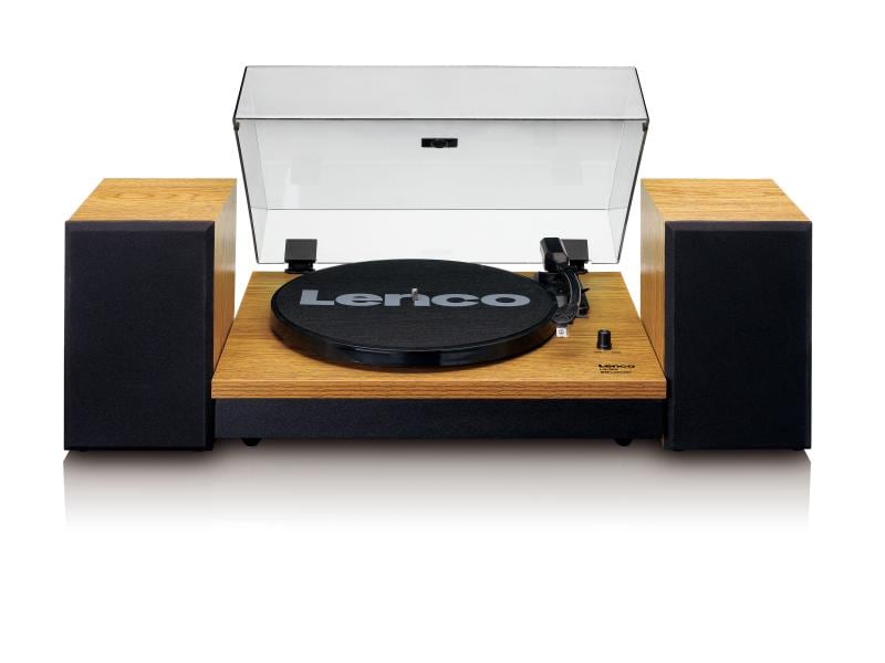 Lenco Musik-System LS-300 Braun Plattenspieler mit Bluetooth und Lautsprechern