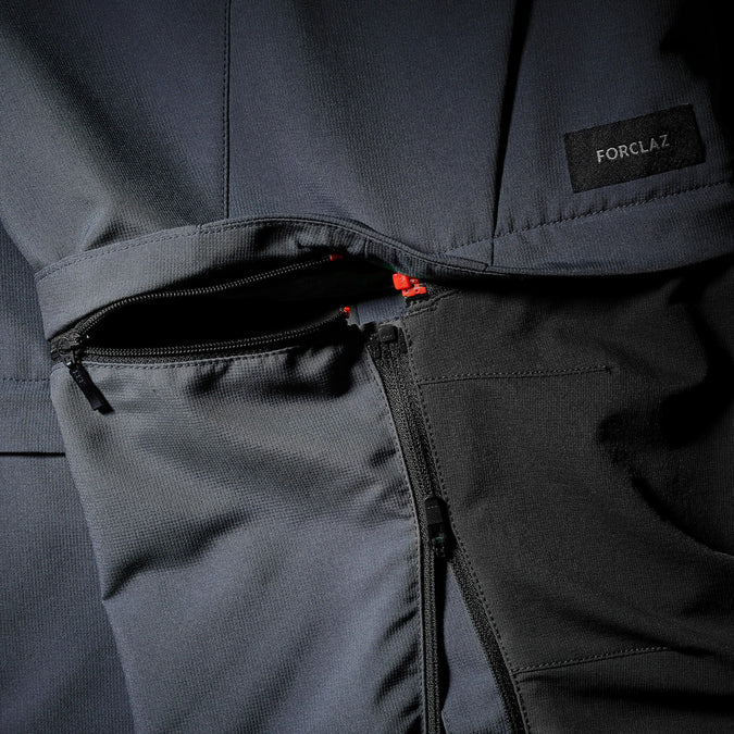 Decathlon Forclaz - Calça de caminhada Forclaz MT500 masculina 2 em 1 com zíper
