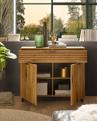 Kommode Trattino 111,3x90,6x40cm Flagstaff Oak hell