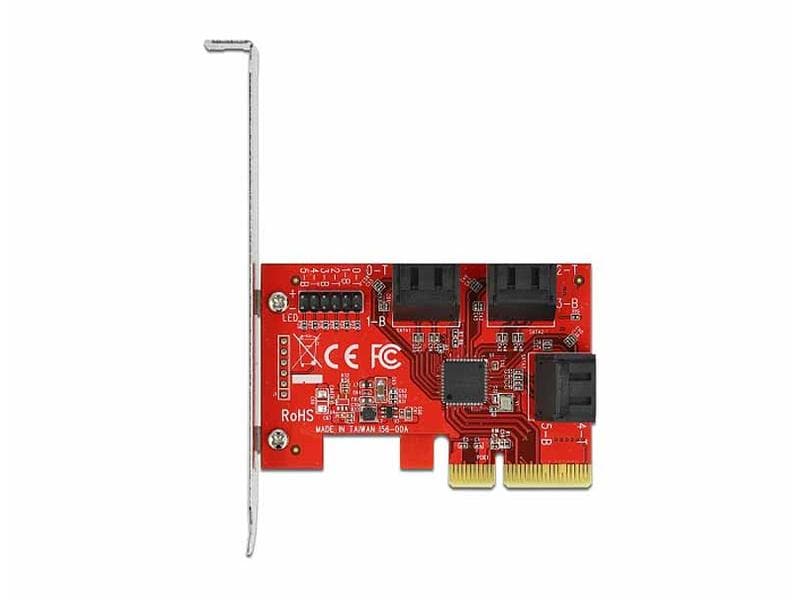 Delock SATA-Controller PCI-Ex4- 6x SATA intern PCI Express x4 Karte zu 6 x intern SATA 6 Gb/s