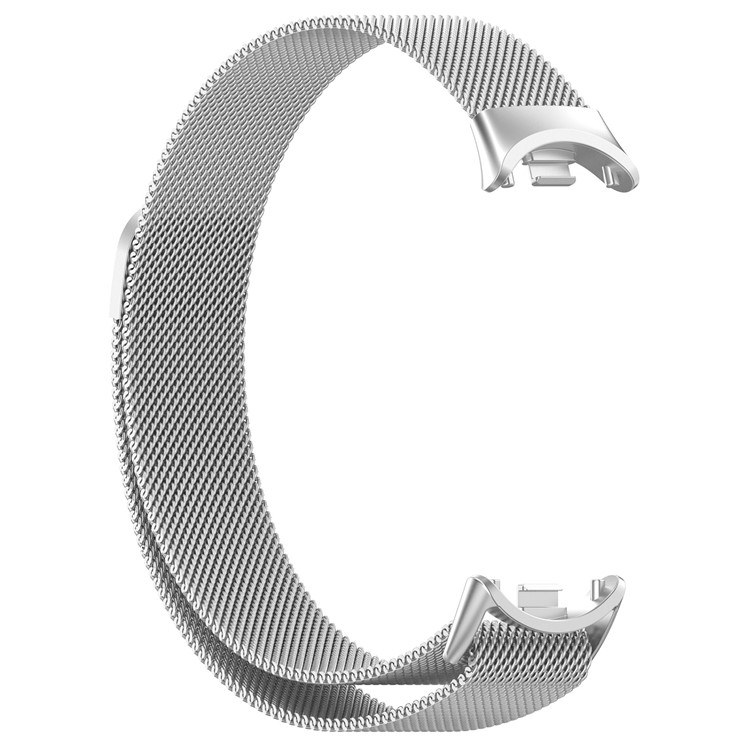 Xiaomi Smart Band 8 / 9 Edelstahl Milanaise Armband mit Magnetverschluss (Gelenkumfang: 160-240mm) - Silber