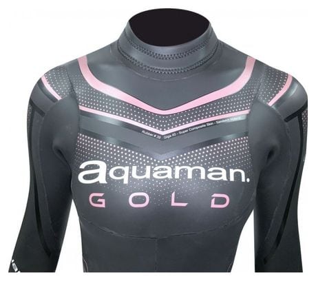 Combinaison Neoprene Aquaman Cell Gold Women Noir Or