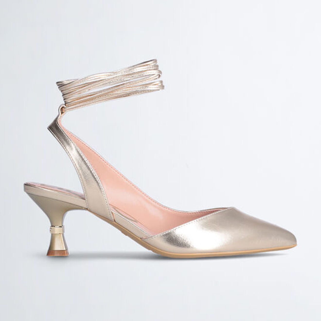 Liu-Jo Sandales en Cuir Lamia dorées - Talon 5 cm