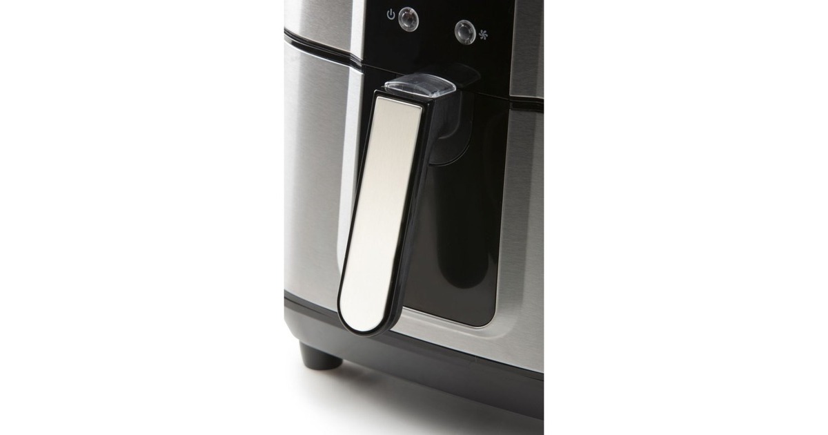 DomoDeli-fryer DO536FR  heteluchtfriteuse  (Inox/zwart, 5.5 Liter)