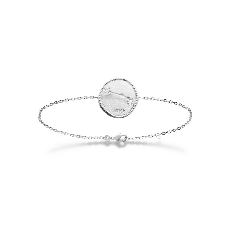 Bracelet Femme - Argent 925 - Oxyde de zirconium - Longueur : 18 cm
