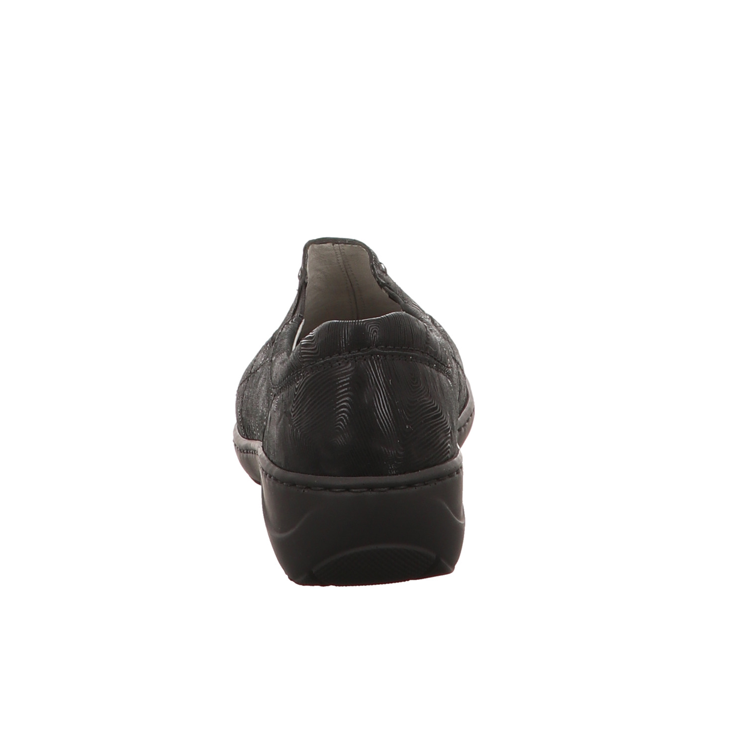 Waldläufer Slipper schwarz schwarz